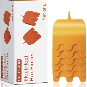 6 Pack Drywall Electrical Box Cutout Markers Orange ABS Plastic 1/2