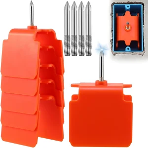 Dreyoo 6 Pack Outlet Marker for Drywall, Blind Mark Dry Wall Orange