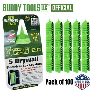 Buddy Tools Mark N Guard 2.0 Drywall Outlet Marker Tool Pack of 100's NEW!