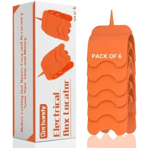 6 Pack Drywall Electrical Box Cutout Markers Orange ABS Plastic 1/2